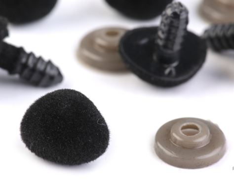 Bezpečnostní čumák sametový černý 20x25 mm