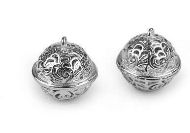 Rolnička 18mm platina filigránová