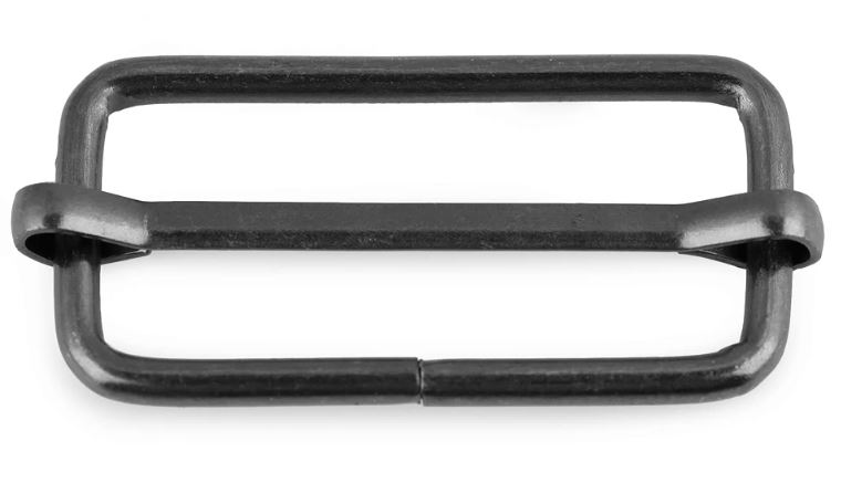 Posunovač na popruhy 38 mm černý lak