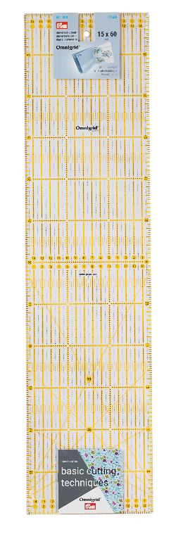 Rastrové pravítko PRYM Omnigrid OLFA 15 x 60 cm