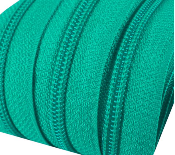 Metrážový zip spirálový 3mm světle tyrkysový 253