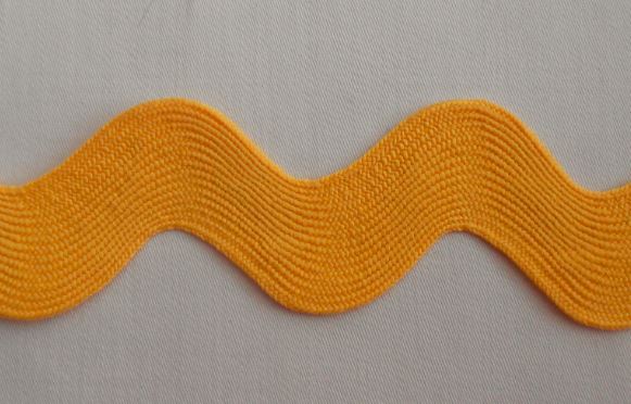 Prýmek 3,8 cm žlutý