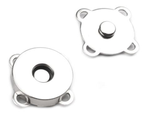 Zapínání magnetické 18mm nikl našívací