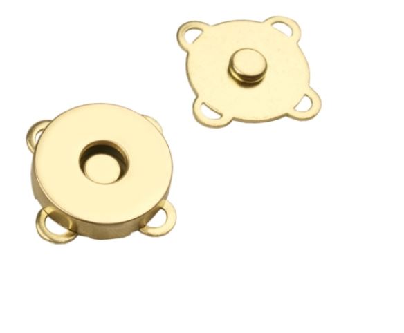Zapínání magnetické 18mm zlaté našívací