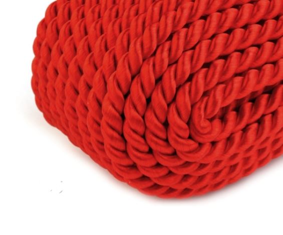 Šňůra kroucená 5mm červená 7501