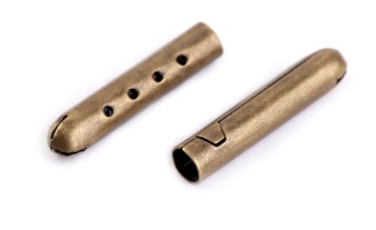 Koncovky na šnůrky staromosaz 4,5x22 mm