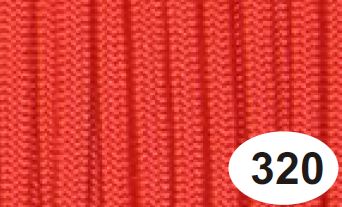 Šňůra paracord - světle červená 320