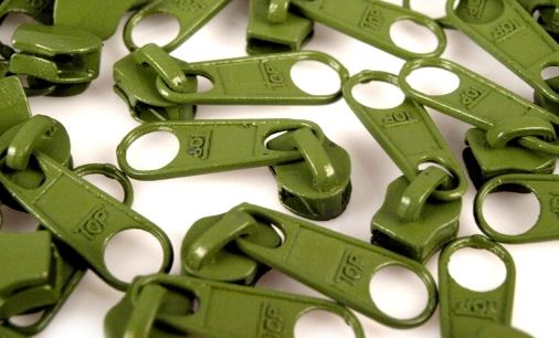 Jezdec k zipu 5mm khaki 263