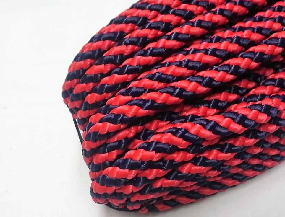 Šňůra proplétaná 10mm červenomodrá