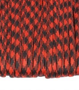Šňůra paracord červeno-černá X105