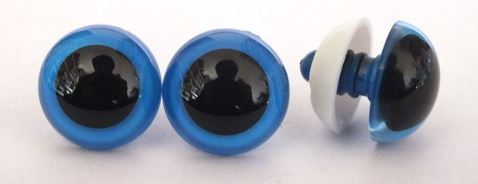 Bezpečnostní oči 10 mm modré