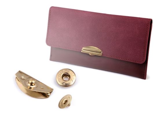 Zapínání na peněženky 10 x 20 mm staromosaz