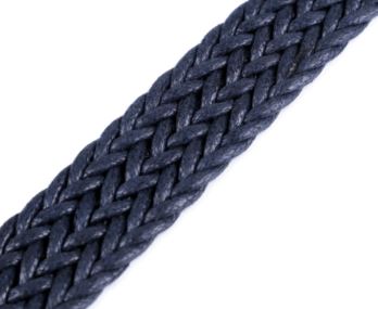 Popruh bavlněný proplétaný 25mm tmavě modrý