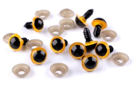 Bezpečnostní oči 14 mm žluté