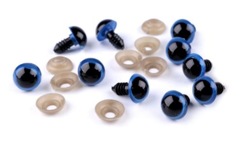 Bezpečnostní oči 14 mm modré