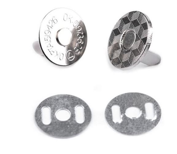 Zapínání magnetické 18mm nikl tenké