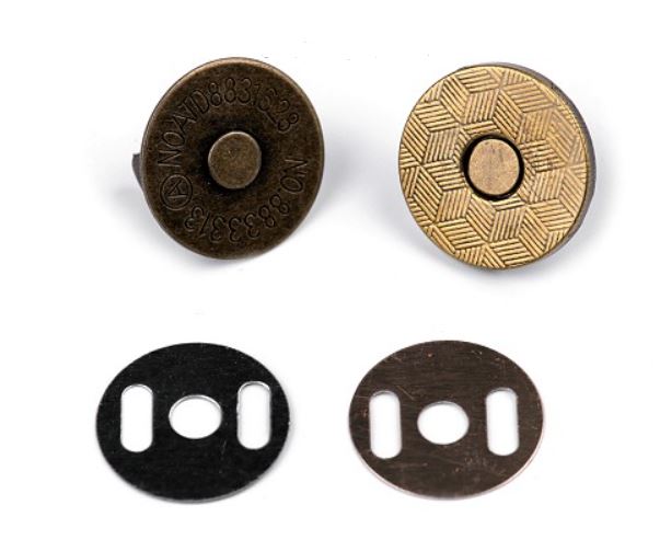 Zapínání magnetické 18mm staromosaz tenké
