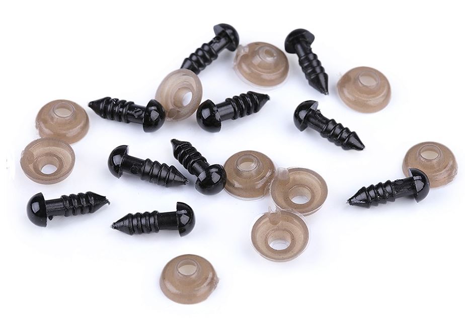 Bezpečnostní oči 6 mm černé