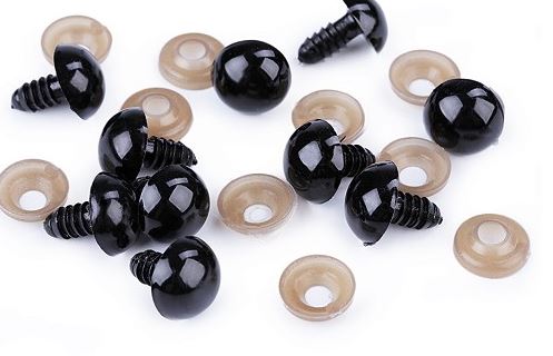Bezpečnostní oči 14 mm černé