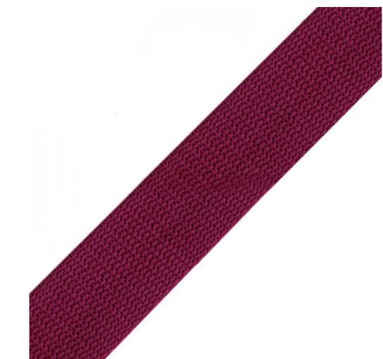 Popruh bavlněný 30mm vínový
