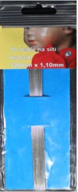 Jehla dlouhá na šití hraček 120 mm