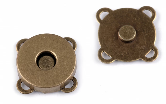 Zapínání magnetické 18mm staromosaz našívací
