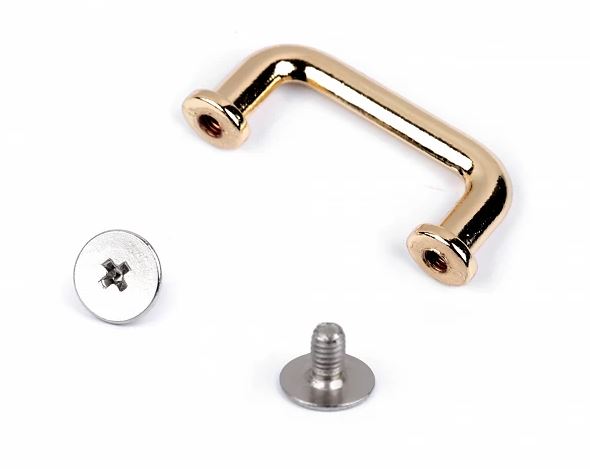 Průvlek 22 mm zlatý šroubovací