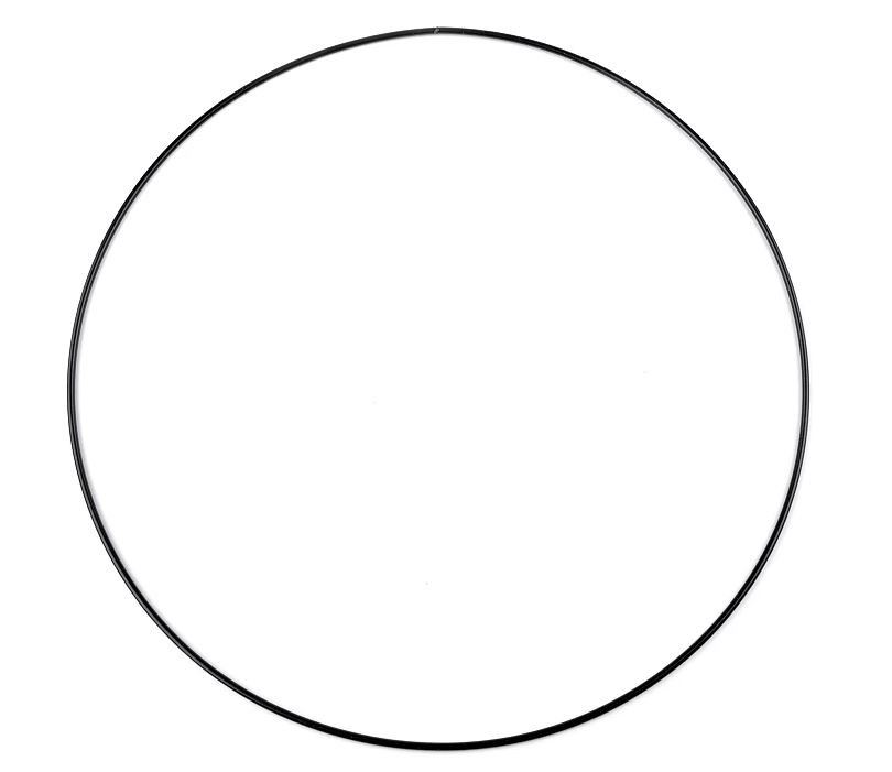 Kovový kruh černý pro lapač snů 25 cm