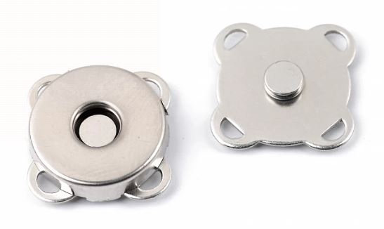 Zapínání magnetické 14mm nikl našívací