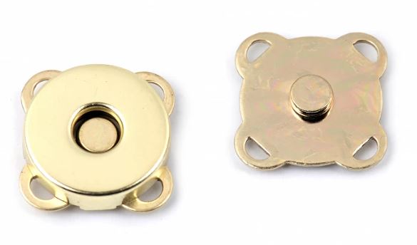 Zapínání magnetické 14mm zlaté našívací 