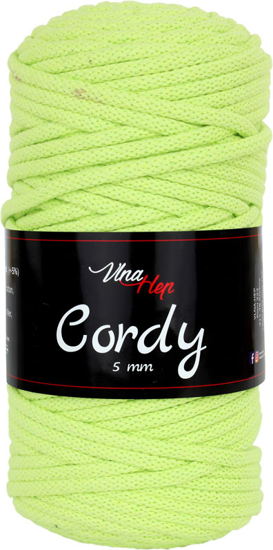 Vlna-Hep Cordy 5mm světle zelená 8145