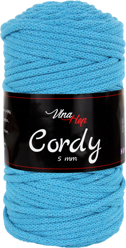 Vlna-Hep Cordy 5mm modrá 8127