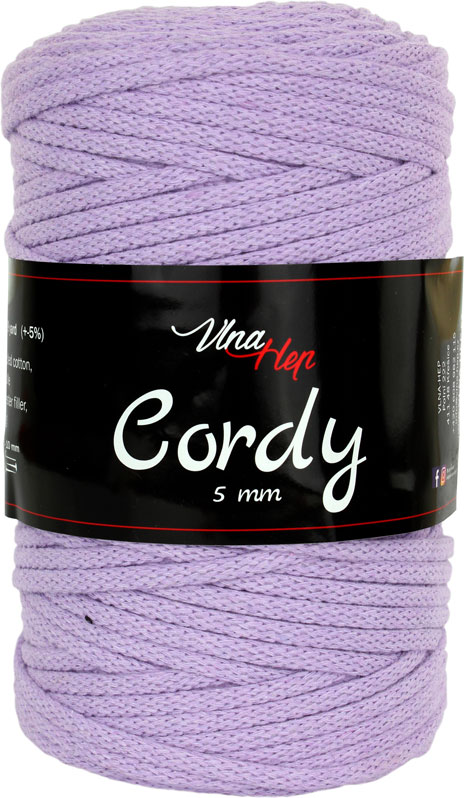 Vlna-Hep Cordy 5mm fialová 8051