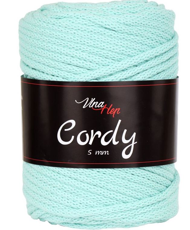 Vlna-Hep Cordy 5mm světle tyrkysová 8134