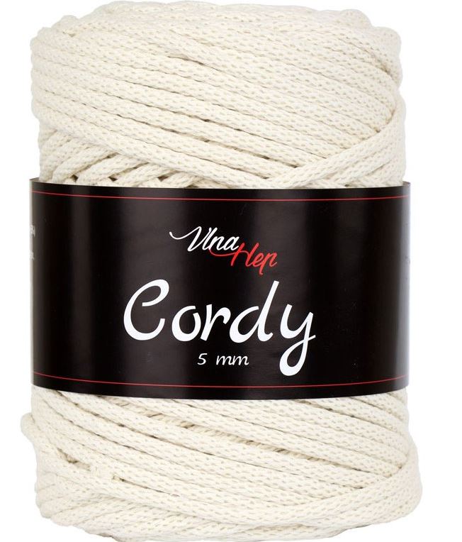 Vlna-Hep Cordy 5mm smetanová 8173