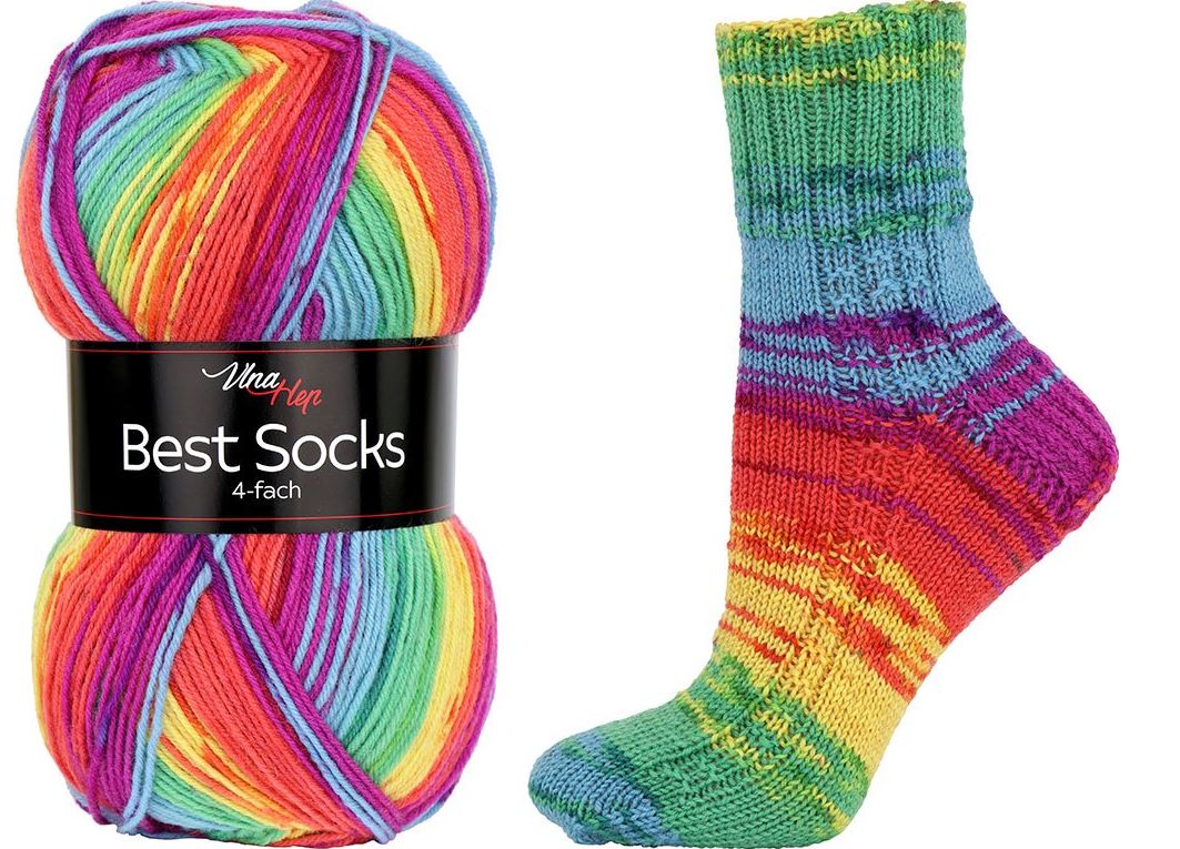 Vlna-Hep Best Socks 4-fach 7074