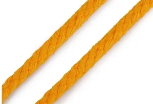 Šňůra bavlněná 7mm žlutá 3