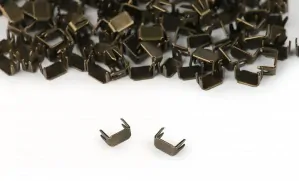 Koncovka na zip dolní 3mm staromosaz