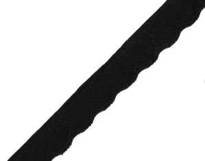 Guma - pruženka prádlová s vlnkou černá 11 mm