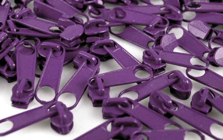 Jezdec k zipu 3mm fialový 170