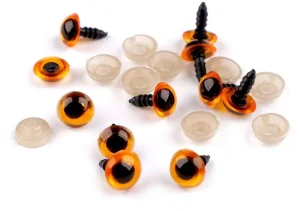 Bezpečnostní oči 10 mm oranžové