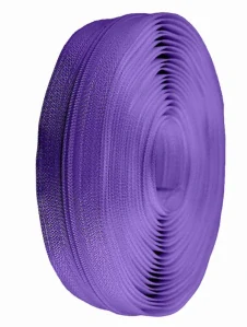 Metrážový zip spirálový 3mm fialový 171