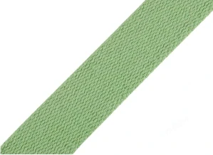 Popruh bavlněný 30mm světle zelený