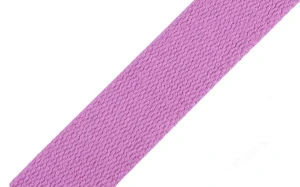 Popruh bavlněný 30mm světle fialový