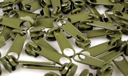 Jezdec k zipu 3mm khaki 263
