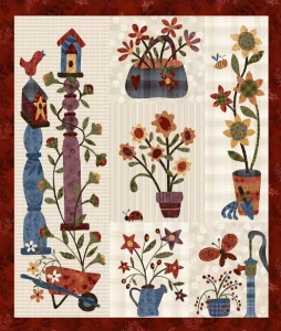 Panel Flossie's Flowers 3378P