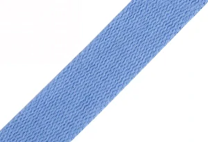 Popruh bavlněný 30mm modrá chrpová
