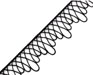 Vzdušná krajka 550232 šíře 30MM černá