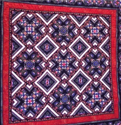 Kurz quilt z jednoho kusu látky