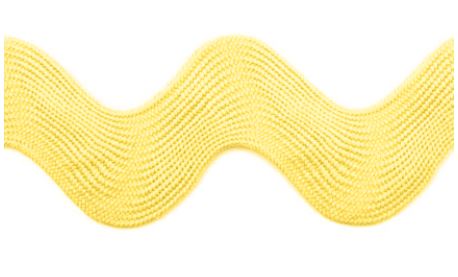 Prýmek 3,8 cm žlutý